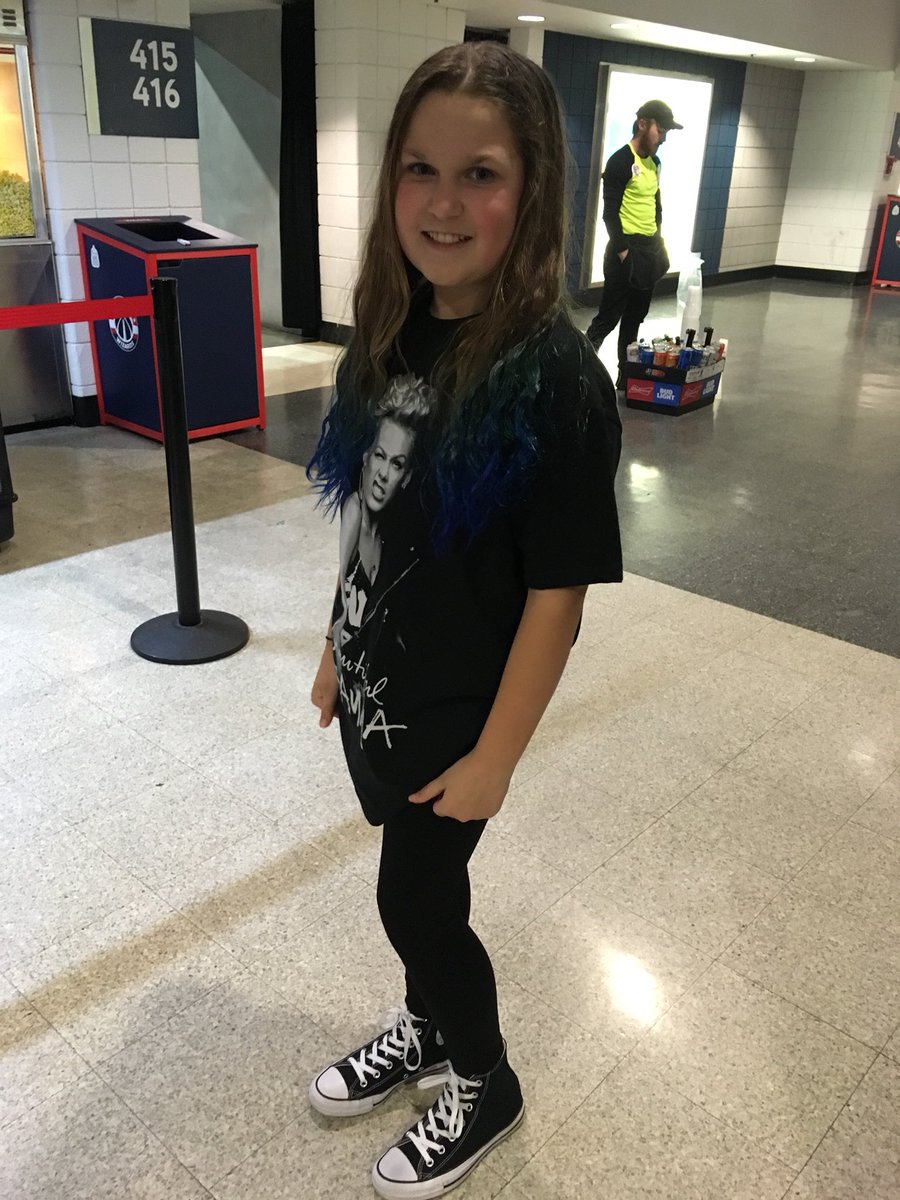 kara_combs's tweet photo. Waiting for the @Pink concert in dc. Hoping to smile for the first time since we lost our beloved uncle/brother https://t.co/0iNIpGcje3