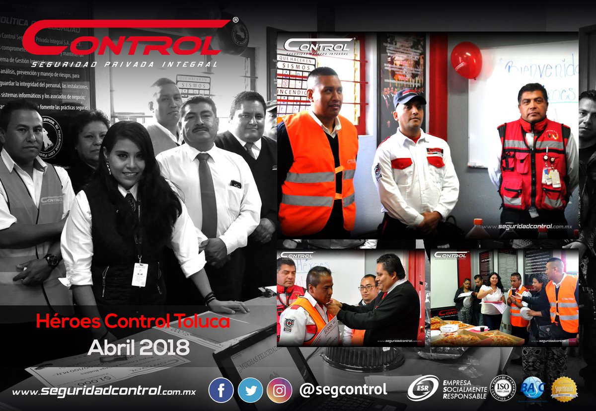 segcontrol's tweet image. Visitamos la sucursal de Toluca para reconocer a nuestros colaboradores de como Héroes Control. ¡Muchas Felicidades! #YoSoyControl #HéroesControl #ControlToluca #GuardiasDeSeguridad