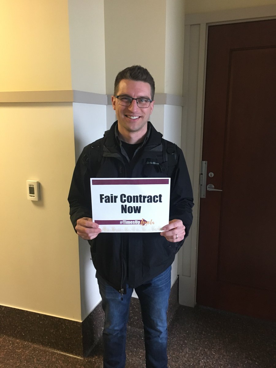 Jon in music is beating the drum to alert <a href="/LoyolaChicago/">Loyola University Chicago</a> that the NTT faculty want a fair contract TODAY!  #timesuployola.  Let's get it done. <a href="/loyolaforus/">LUC Worker Coalition</a> @SEIU73 <a href="/FacultyForward/">SEIU Faculty Forward</a> <a href="/Suntimes/">Chicago Sun-Times</a> <a href="/PhoenixLUC/">The Loyola Phoenix</a>