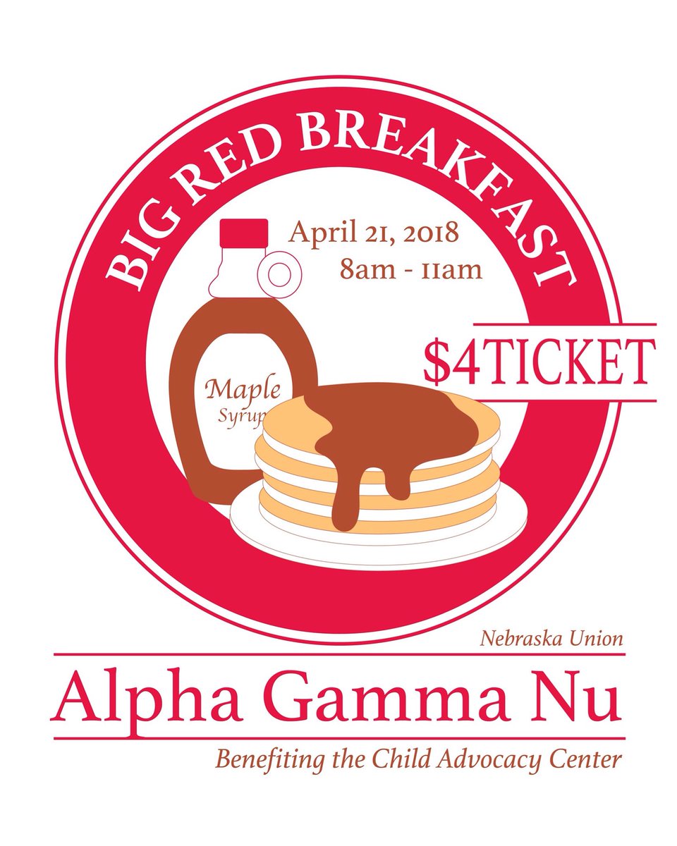 UNL_AGN's tweet photo. Come to our philanthropy this Saturday from 8 am to 11 am where there will be pancakes and sausage links for sale! All proceeds will go to the Child Advocacy Center! https://t.co/LXLahEgtwa