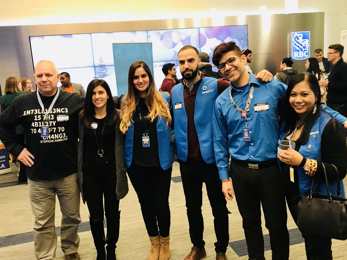 FareenaC's tweet photo. Come find one of us if you want to build the future of information and analytics at a Fortune1 company! Just think about the amount of data we have and all the possibilities! 
🤯🤓😃🤩
#TechTO @TechTorontoOrg #walmart https://t.co/rx3OWincvl