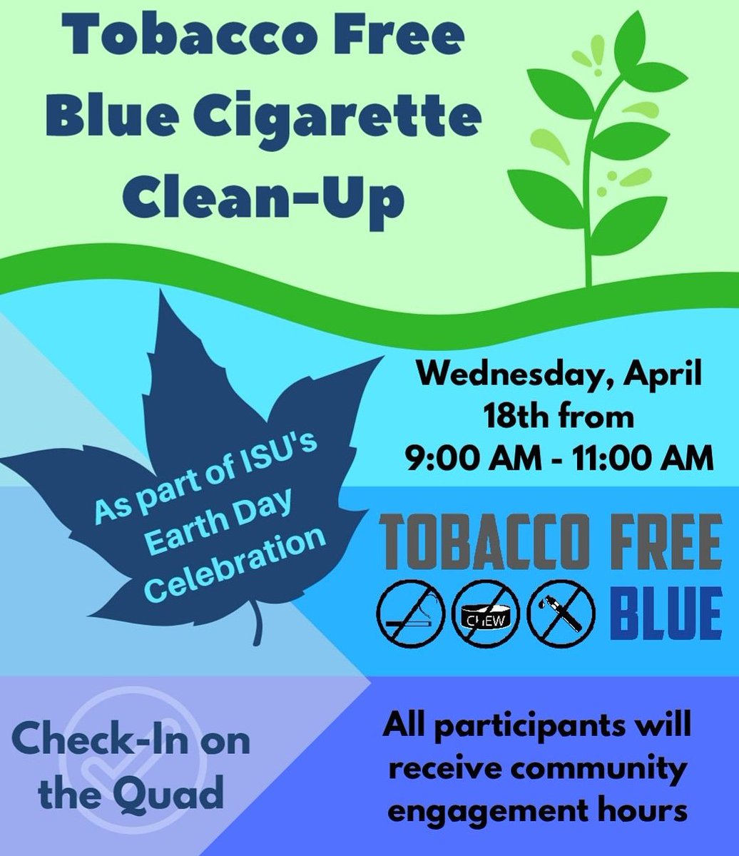 Join Tobacco Free Blue Wednesday morning!