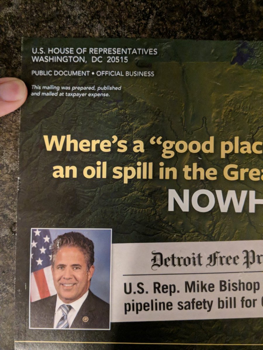 psyklopz24's tweet photo. @RepMikeBishop -- Using tax payer money to send junk mail?!?  You just lost my vote. https://t.co/VjTvj1N8Ts
