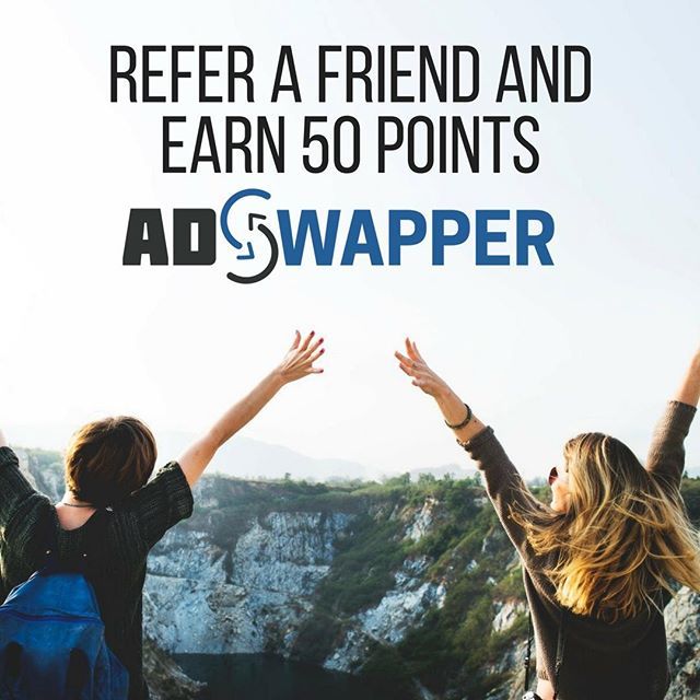 theMoolaBag's tweet photo. Make money from your friends while you help them make money! Earn 50 points by referring a friend to AdSwapper!
•
•
•
#points #earnmore #earnfaster #tellyourfriends #easymoney #easypoints #cashout #giftcards #money #paypal #visa #target #walmart #chi… https://t.co/jN1M3Jj61x https://t.co/uypwFFj55s