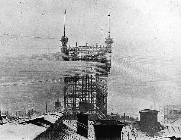 Telephone Tower in Stockholm, Sweden serving 5000 lines circa 1890 #MWC16