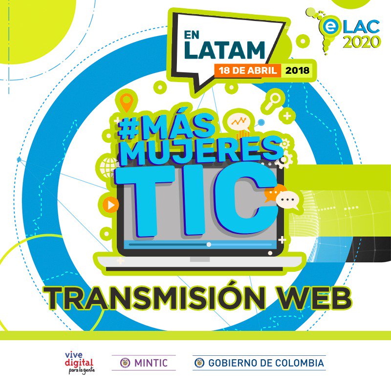 IndustriaDigCol's tweet photo. ¡El foro #MásMujeresTIC estará en #eLAC2020! Acompáñanos este 18 de abril en Cartagena y conoce cuáles son los retos y las oportunidades en la #IndustriaTI.  Inscripción gratuita 📲https://t.co/rGfwIRmv8D https://t.co/c1toje5WWx