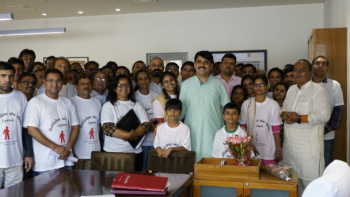 As April 17 marks the #WorldHemophiliaDay, I would like to remember the time I spent with Hemophilia patients.

Gujarat Government has taken a series of steps that have created better access to treatment for the patients.