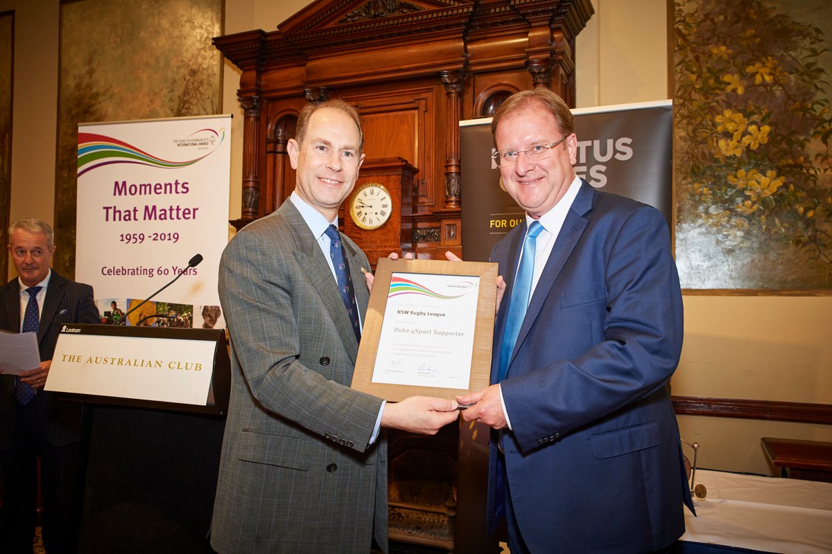 thedukeofed's tweet photo. HRH The Prince Edward, Earl of Wessex KG GCVO at The Volunteers and Alumni Lunch Reception for The Duke of Edinburgh's International Award - Australia in Melbourne, hosted by Award Ambassador, Grant Patterson. 

#dukeofedaus #duke4sport https://t.co/35mJlDa744