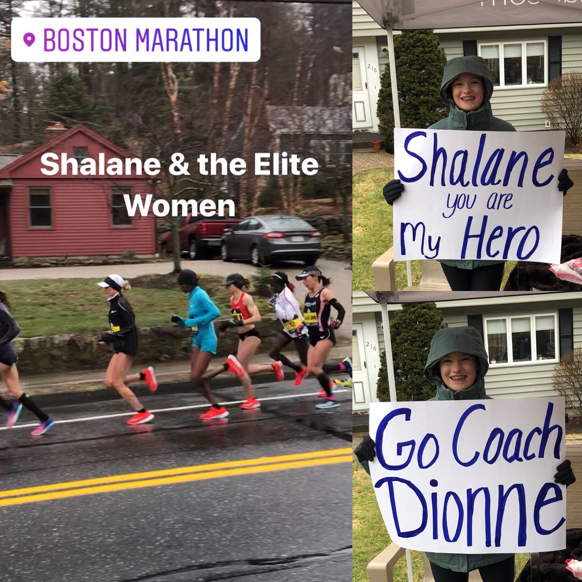 MrsKellyHenning's tweet photo. #WhatsHappeningWithTheHennings
@bostonmarathon  👟🏃🏻‍♂️🏃🏼‍♀️❤️
We had a blast at our 1st Boston Marathon!  @ShalaneFlanagan it was  an honor to see you run. You Rock! Coach Dionne from L’pool, you continue to inspire Kendal everyday! https://t.co/c1Q0tzipUh