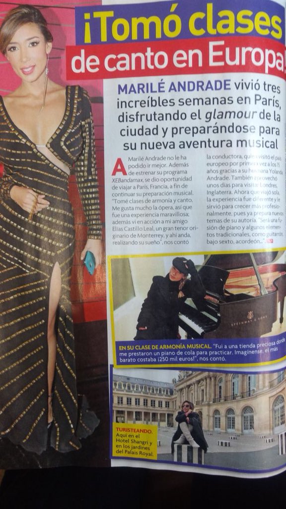 MarileMx's tweet photo. Muchas gracias 💥 @TVyNovelasMex por tan bonita nota #Gris #Reportera #música @TvBandamax @giolara @GabrielaObregon #SantoJr
📸#marre https://t.co/g6M95ZPCxZ
