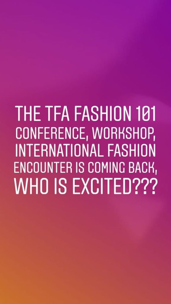 _kingdavies's tweet image. TFA fashion 101 September edition is here. Go  register while promo lasts 👌🏾 Cc @tfanigeria #TfaNigeria