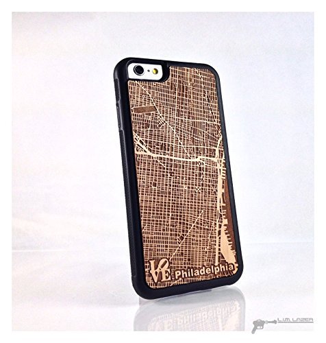 Philadelphia Wood Map Phone Case for iPhone 7, Iphone 6, 5, SE, Custom Maps, $23.99 amzn.to/2qAopQ5