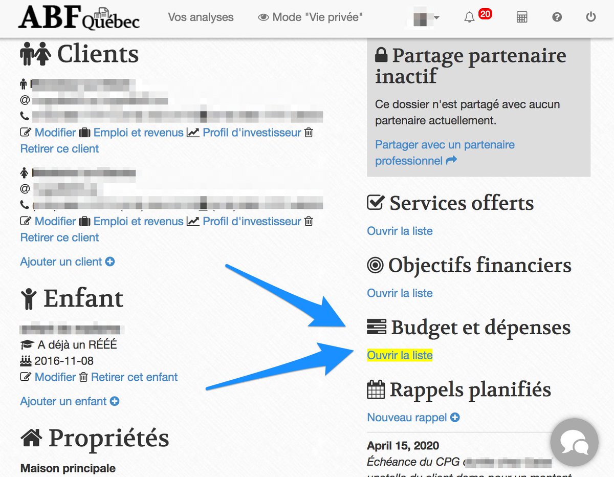 abfquebec's tweet photo. Le nouveau module "Budget et dépenses" est disponible depuis quelques semaines pour les analyses de besoins financiers de vos clients, à essayer! https://t.co/mQbFu0Jb8P