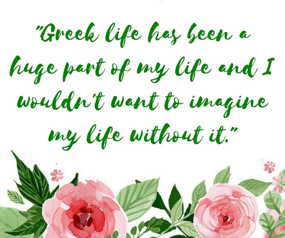 Check out our most recent Facebook post to see why our Panhellenic members love sorority life ♥️