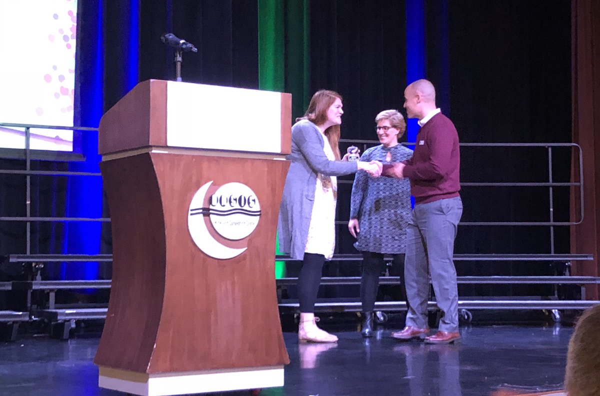 officialSPS's tweet photo. The 2018 Malori McGhee Rookie of the Year is Sarah Evans from @ReedAcademy1! Congrats! @Foundation4SPS #supportSPS https://t.co/QigQZcyUNO