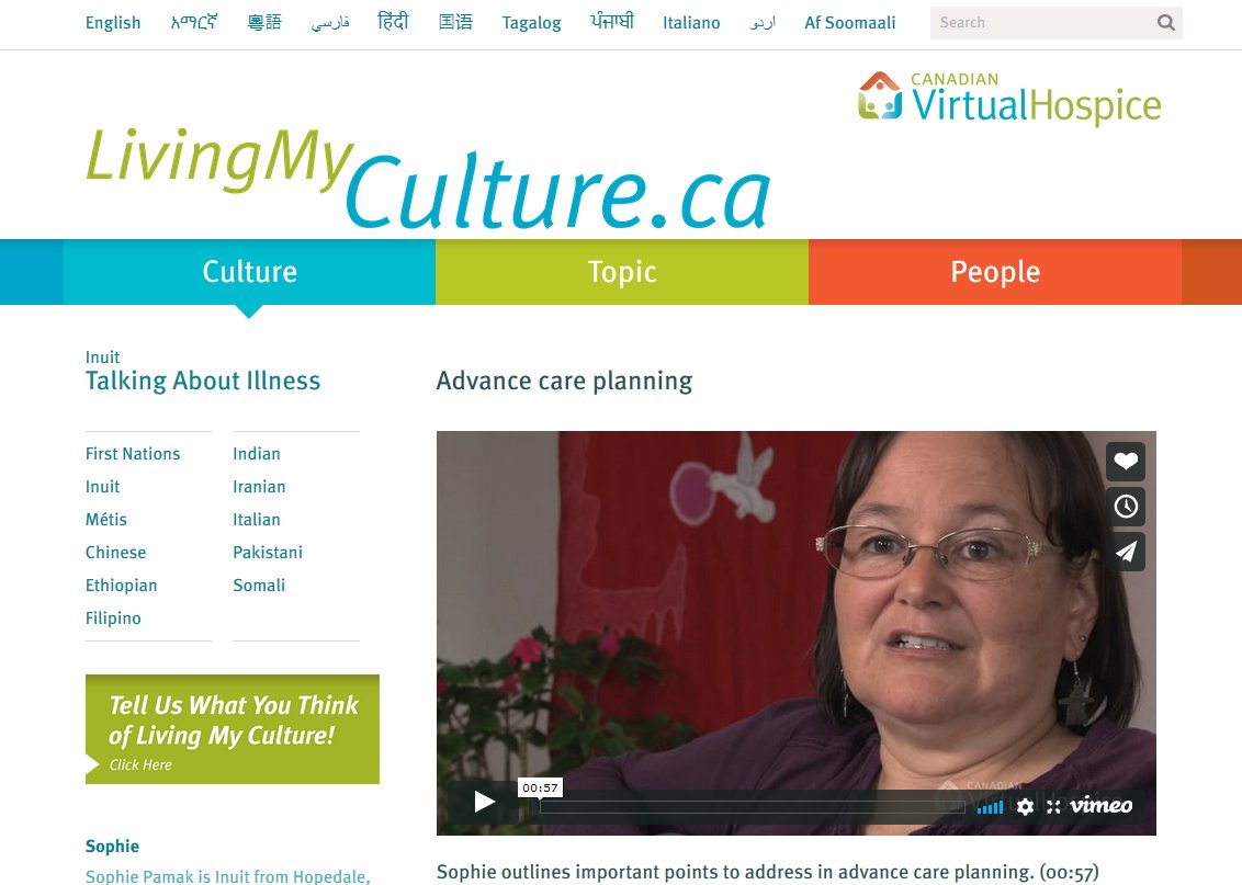 VirtualHospice's tweet photo. "Talk with your family about your decisions, it will make things easier down the road." - Sophie, Nurse from Hopedale, Labrador. In this short video, Sophie outlines important points to address in #AdvanceCarePlanning https://t.co/NJSzqyhzcy #ACPDay2018 https://t.co/JYcu61pGV6