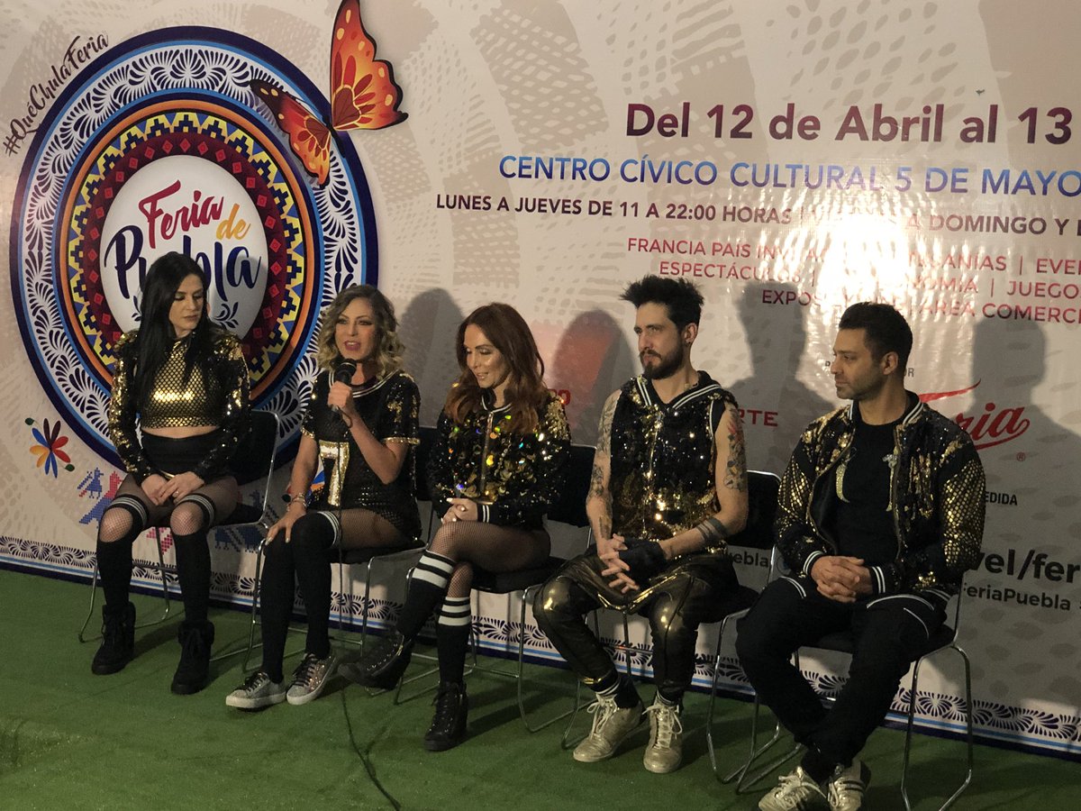 EventosPuebla_'s tweet photo. Rueda de prensa de @ov7oficial antes de iniciar su concierto La Feria de Puebla 2018 https://t.co/LIBHcGXRAP