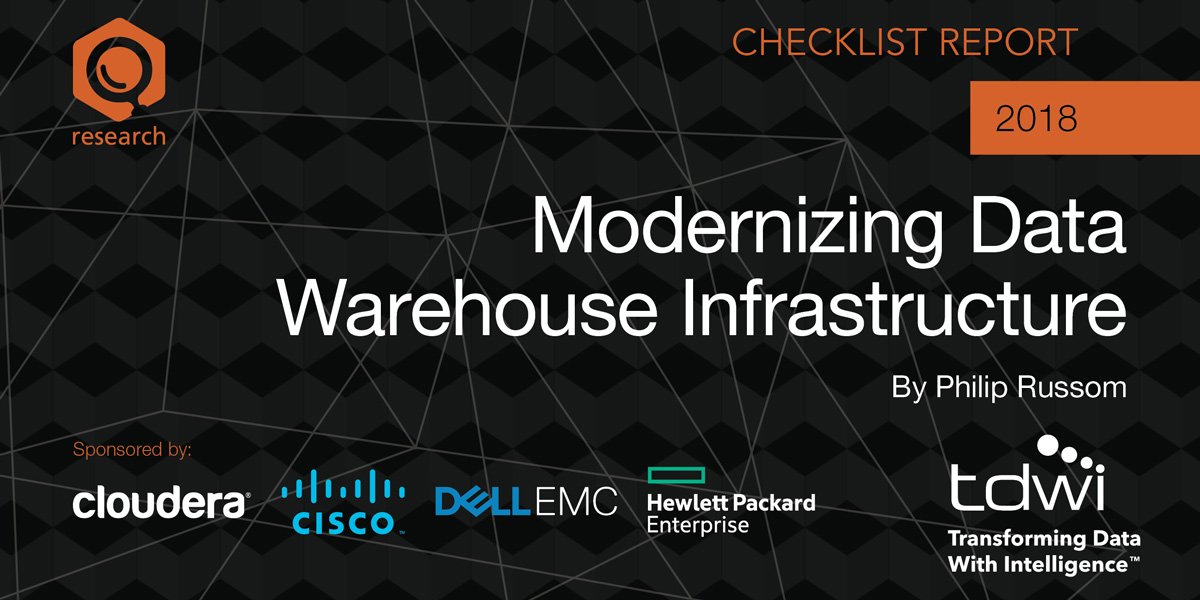 Your #DataWarehouse isn’t ready for retirement just yet. It just needs a makeover. Get 6 important tips for updating your #DW infrastructure in this #TDWIChecklist.  bit.ly/2JBjuH5
