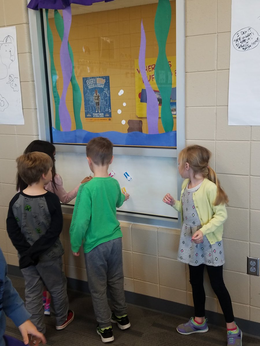 stephens4t's tweet photo. Today, I did a monsters Breakout Edu with kinders. They had a blast and did a great job unlocking our book to read. https://t.co/5Bg5R1tNT9