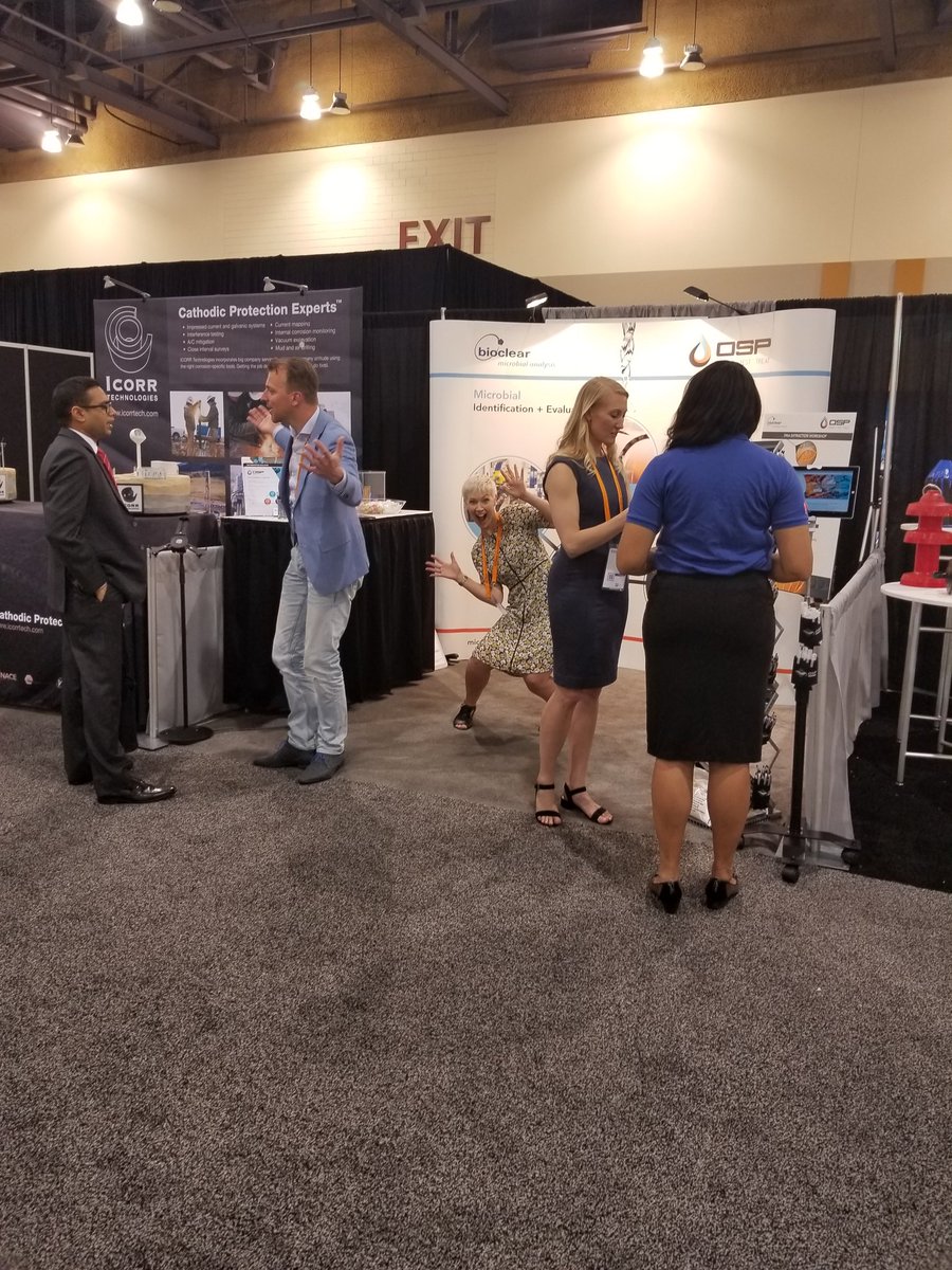 ospmicrocheck's tweet photo. And its begun. We are all set up and ready for @NACEtweet #corrosion2018. Stop by and say hello at booth #320. https://t.co/Nkl8jdOmSX