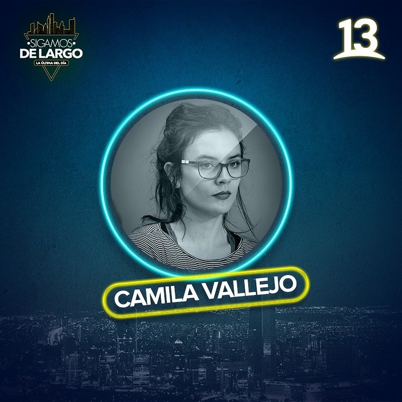 SigamosDeLargo's tweet photo. Dicen que es la mejor compañera 👏👏👏 @camila_vallejo sigue de largo junto a nosotros MAÑANA después de #SolteraOtraVez3 #SigamosDeLargo https://t.co/wt0FnsZdQl
