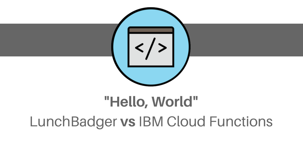 LunchBadger's tweet photo. Showdown: โHello, Worldโ in LunchBadger vs #IBMCloud Functions #Microservices #APIs https://t.co/9F77ekc483 Learn more from the #Dev perspective #NodeJS #entarc https://t.co/uk43cyJ5mn