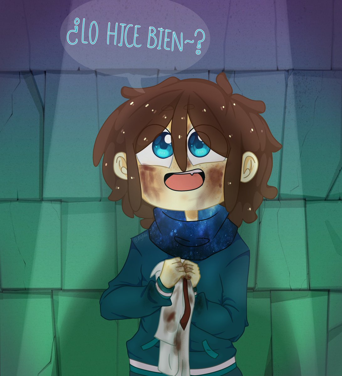 DylanRPancake's tweet photo. #FNAFHS #FNAFHSOc 

Perdonen pero no me aguanté, ya me conocen bebés, si algo me gusta, me shippeo con él. Además de que como se sospecha que la Sombra Misteriosa es el Mesero, pues, reaccioné. (?)

-Es una referencia, https://t.co/3VZIBMCXgc