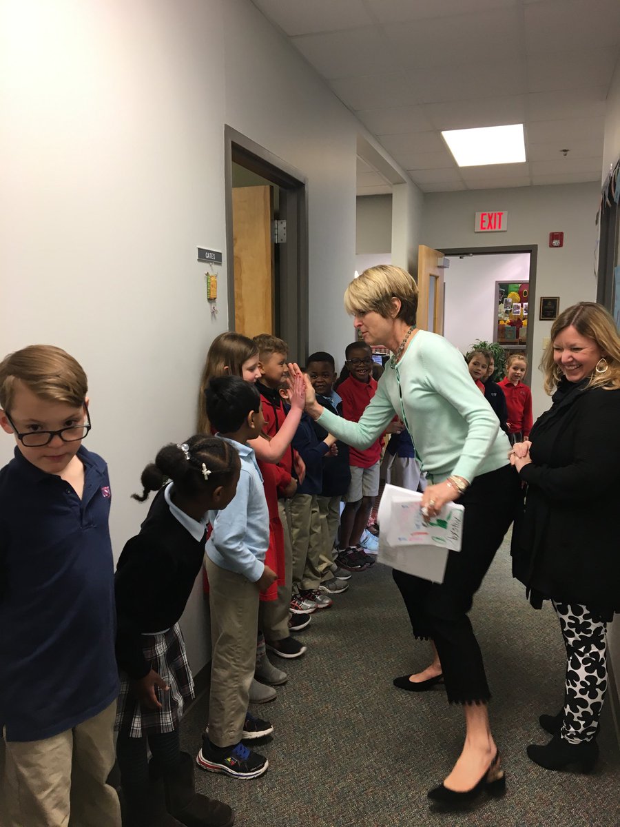 First graders wishing Dr. Dunn a Happy Birthday!