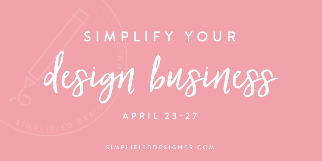 Starting on April 23, join me and 20 amazing experts to learn how to simplify your design business to become more efficient, profitable, and stress free! Your free ticket is waiting here >> buff.ly/2uzCgLU