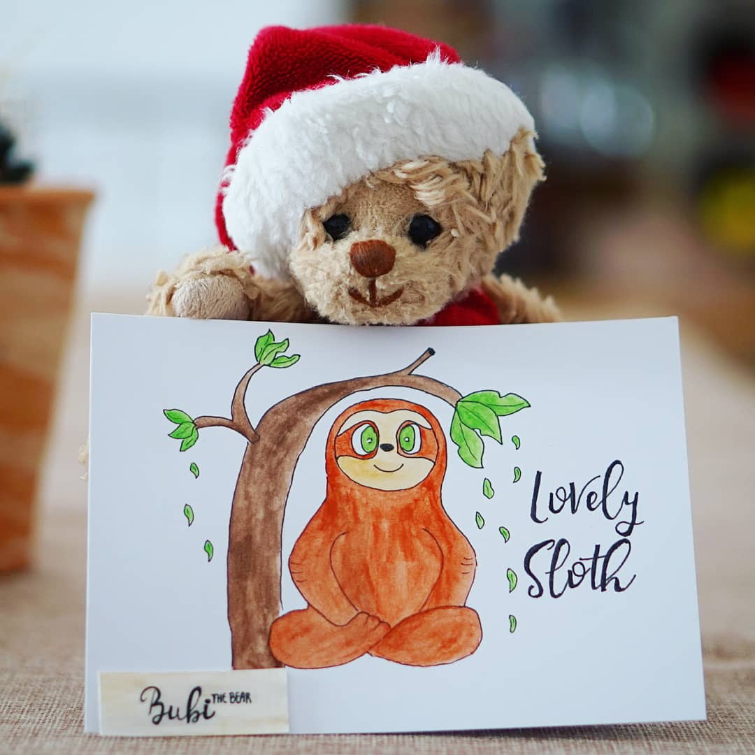 bubithebear's tweet photo. My first attempt at #drawing a cute #sloth 😌. This drawing is made for my friends LovelySloth 💚😘
#slothlove #slothdrawing
#slothillustration
#art #learningtodraw
#watercolordrawing
#bukowskidesign #bubithebear https://t.co/zbso6r7qfe