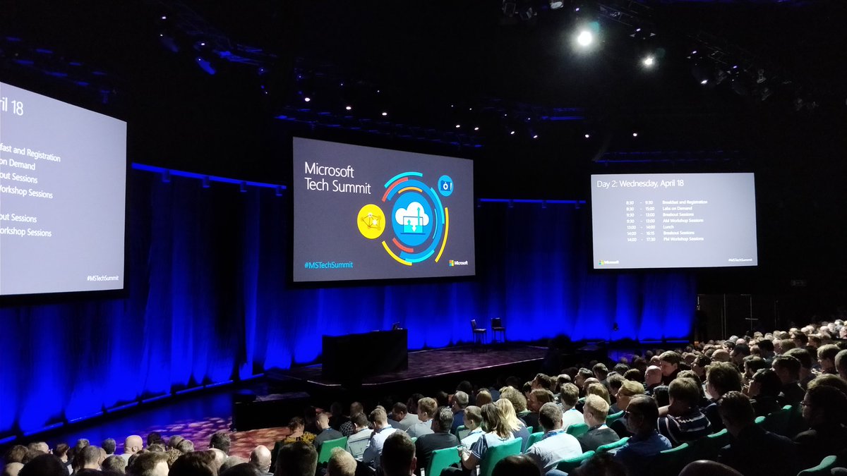 josc73's tweet image. Let&apos;s begin! #microsofttechsummit