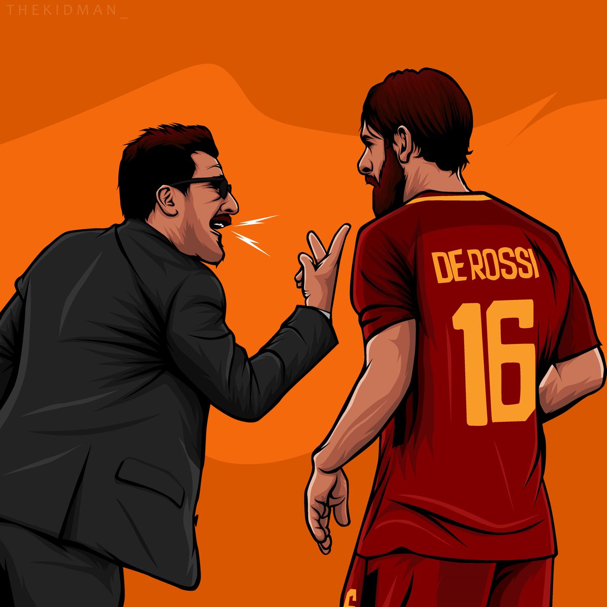 ASRoma_IN's tweet photo. 'Leading the charge...' 

@rey_the_kidman की एक बेहीतेरीन पेशकश। 

#RomaArt🎨 https://t.co/aZEILw9rF1