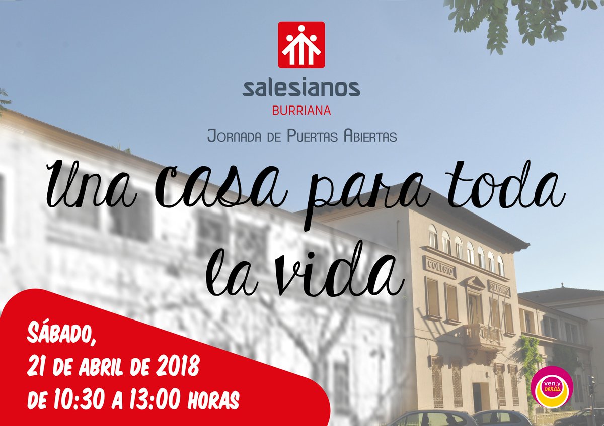 #Salesianos #Burriana abre sus puertas el sábado con la jornada “Una casa para toda la vida”. ¡Te esperamos! #Venyverás  burriana.salesianos.edu/blog/salesiano…