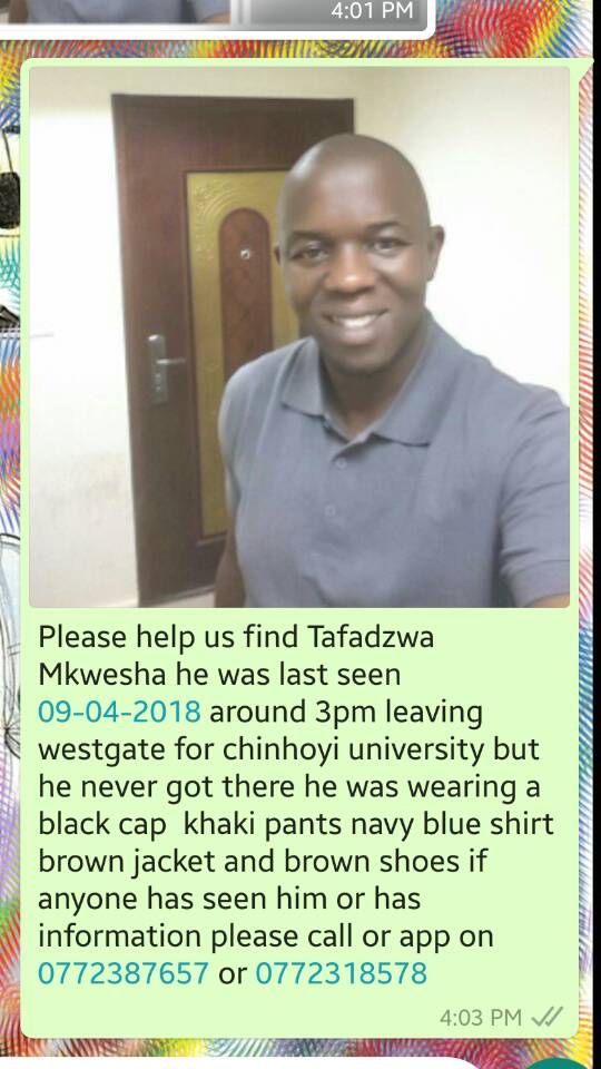tbassdj's tweet image. #HELP young man missing please retweet you may save a life.. @ZimMediaReview @RuvhenekoP @kwirirayi @TrevorNcube @matigary @GeniusKadungure @CarlJoshuaNcube @advocatemahere @RaxTheDJ @joeblackzw @ZiFMStereo @StarfmZimbabwe @TeeKayZim @iMisred
