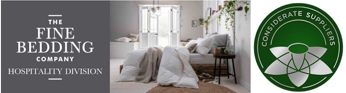 ConsiderateGrp's tweet photo. Bedding with a conscience! Smartdown #duvet  fibres are made from #recycled #plasticbottles, uniquely spun and blown to simulate the properties of natural down https://t.co/6sCoMstdpl @FineBeddingCo @FBCHospitality https://t.co/8isTRrpXSb