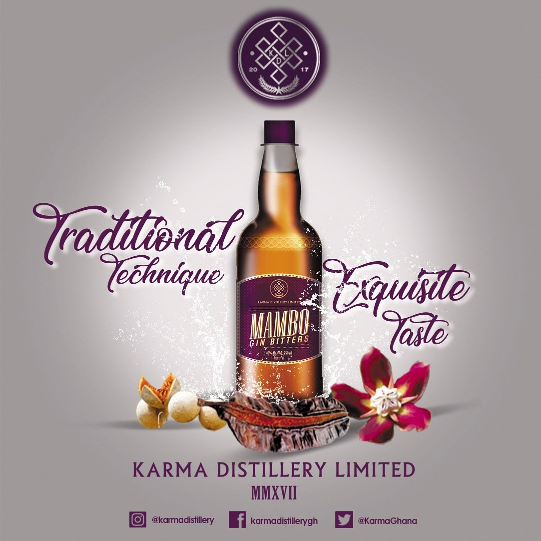 KarmaGhana's tweet photo. Have you tried MAMBO Gin Bitters? Our unique unique formula contains a variety of herb extracts which are beneficial to your body and mind. Traditional Technique, Exquisite Taste. Proudly made in Ghana by Karma Distillery.
#mambo #bitters #africanbitters #ghanabitters #Ghana #9ja https://t.co/MzNsbMyqth