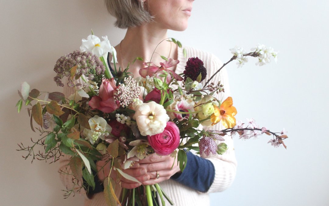 Amy's bridal bouquet