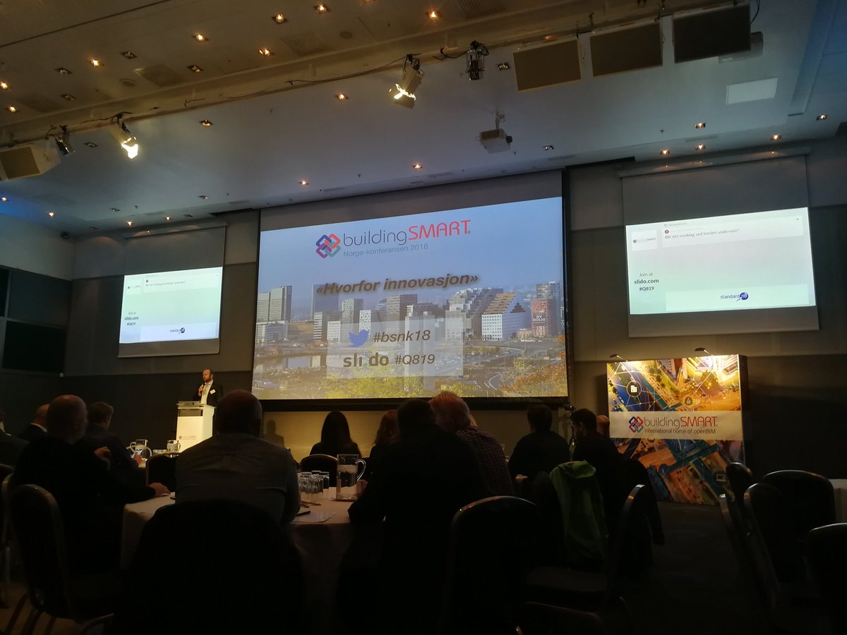C3_BIM_AS's tweet photo. BuildingSMART konferansen 2018 er igang. #bSNK18 https://t.co/V7R3kmohq1