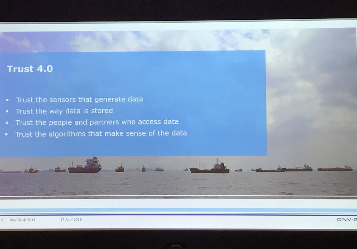 DNV-GL: «Bad Data is a major challenge” @DNVGL #baddata #datasecurity #norwayasiabusinesssummit2018 #trust