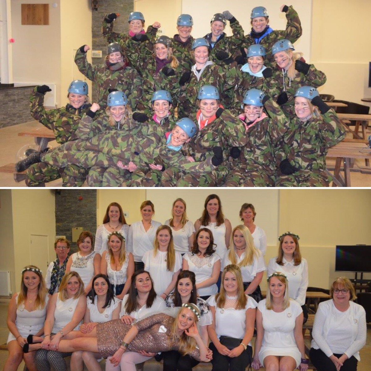 Ready to go out and going out out, girls here on Kate Broxton's hen party.