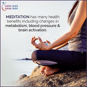 SwasthChetnaa's tweet photo. Practice meditation for numerous health benefits.
#SBSB https://t.co/3KyZW7of3i