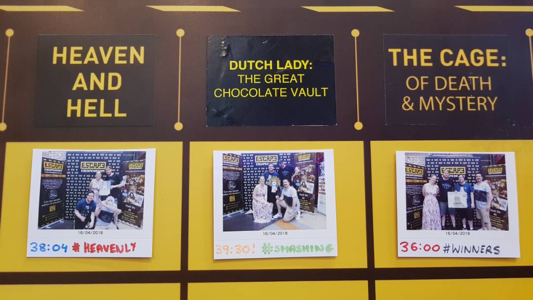 They came, they saw, they conquered. Three times winner for this week. #EscapeRoomBTSKL