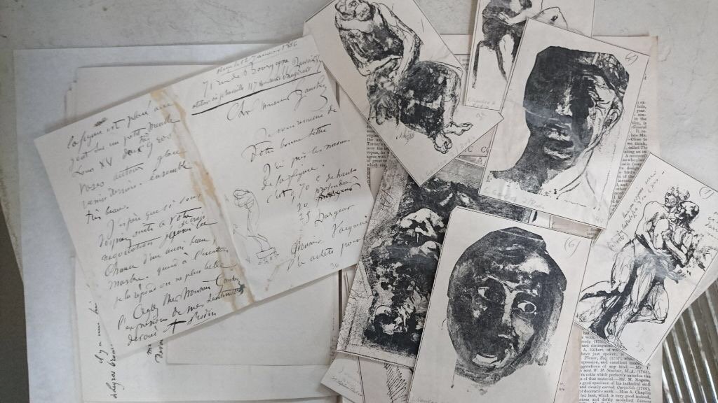 Staatsarchiv's tweet photo. Day 17 #Archive30 A collection: A rather unexpected collection in our archive is called "Sammlung Gauchez". Its a collection of correspondence of art dealer Leon Gauchez. Here we present some examples of letters written by Auguste #Rodin See also https://t.co/amL1QCURoy https://t.co/AUi7OV3SSU