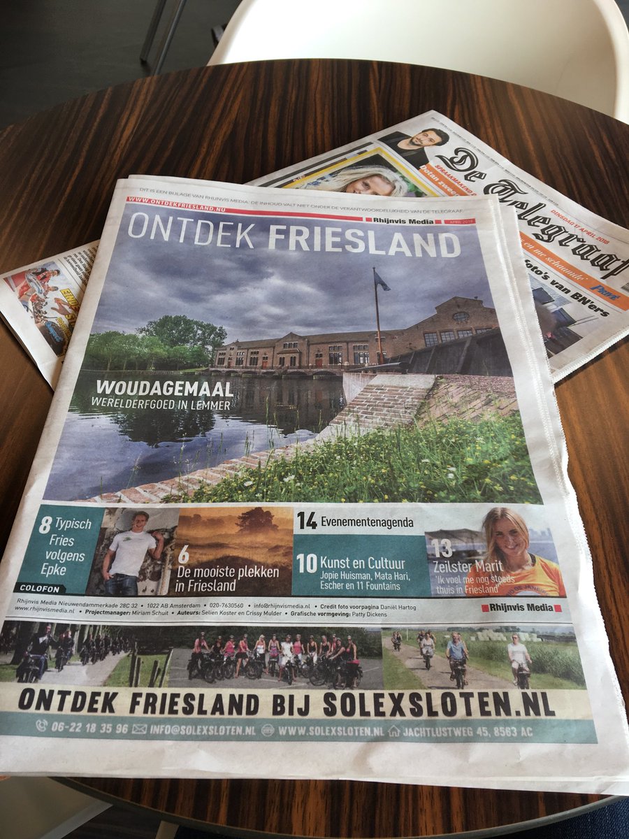 Ontdek Friesland vandaag in de <a href="/telegraaf/">De Telegraaf</a> <a href="/Merk_Fryslan/">Merk Fryslân</a> <a href="/woudagemaal/">Ir.D.F. Woudagemaal</a> <a href="/provfryslan/">Provincie Fryslân</a> <a href="/gemeenteDFM/">gemeente De Fryske Marren</a>