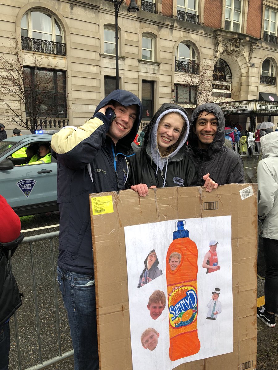 burunning's tweet image. A HUGE congratulations to our very own Sam DePalma for racing the Boston Marathon today! We’re proud of you Sammy D 😭❤️