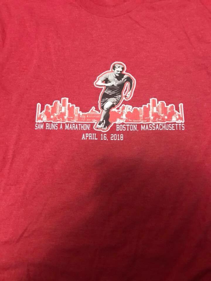 burunning's tweet image. A HUGE congratulations to our very own Sam DePalma for racing the Boston Marathon today! We’re proud of you Sammy D 😭❤️