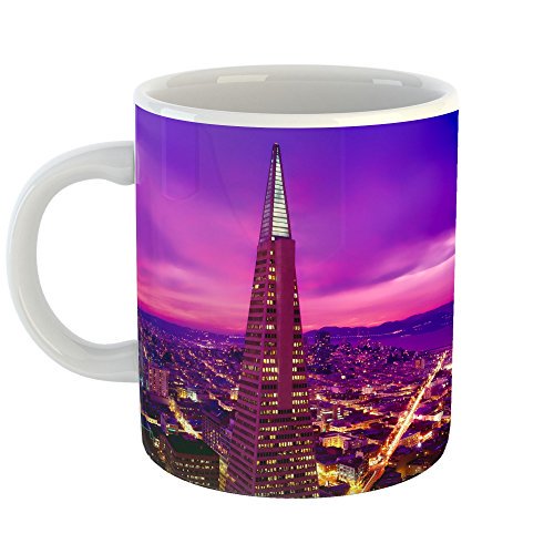 Coffee Cup Mug - San Francisco - Modern Picture Photography Artwork Home Office Birthday Gift - 11oz, $16.45 - You Save: 9% amzn.to/2HAwFrf