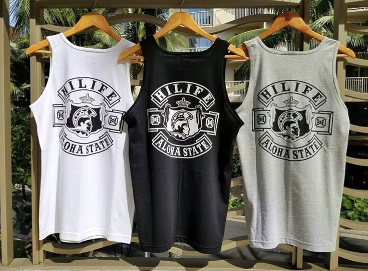 HiLifeStore's tweet image. NEW // WARRIOR STATE SEAL
Represent the Aloha State and your inner warrior with these new tank tops! Comes in White, Black &amp;amp; Gray. Cheeee!!! ⚔
A L O H A 🤙
#Repost from @yuyaloha17 
Tag us in your photos with #HiLife #HiLifeStore &amp;amp; #LivinTheHiLife ! 💙