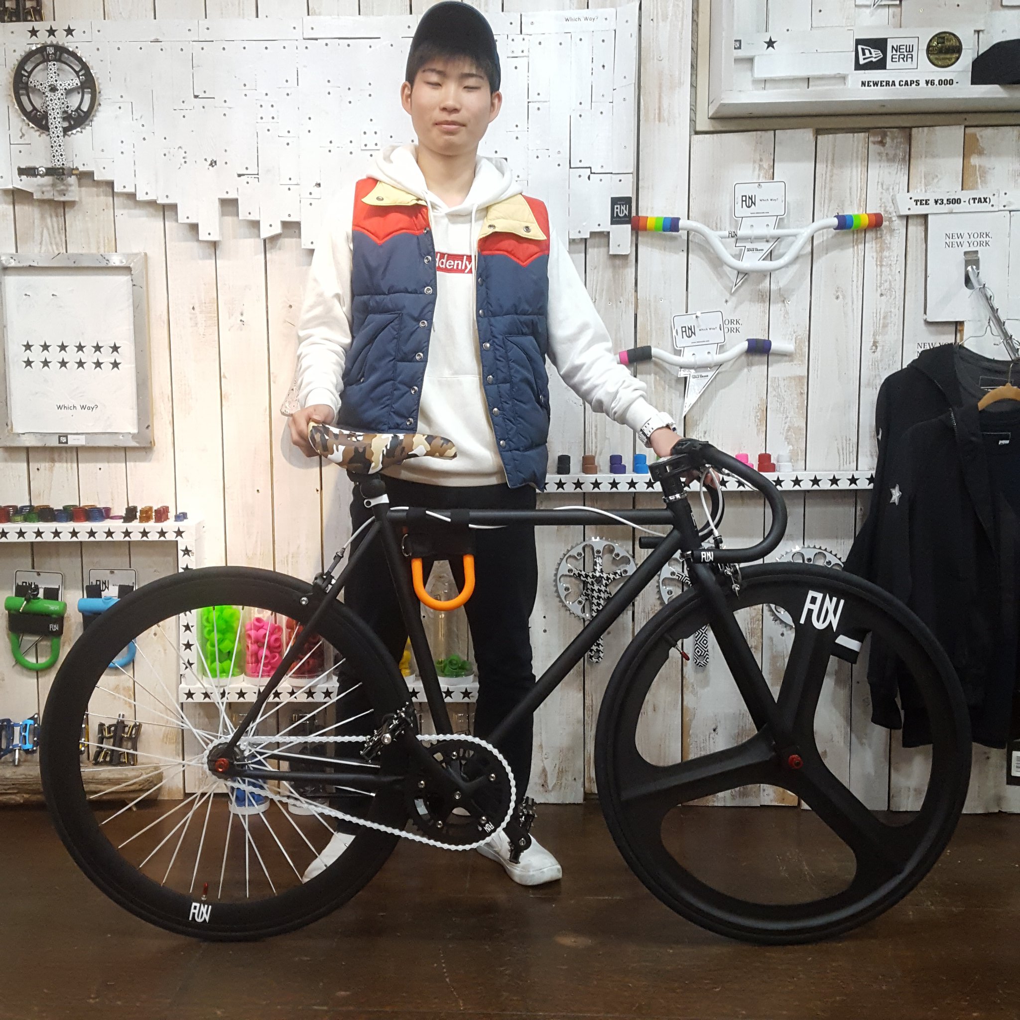 オーダー 自転車 ライダーズカフェ 福岡 ピスト フリーギア - 通販