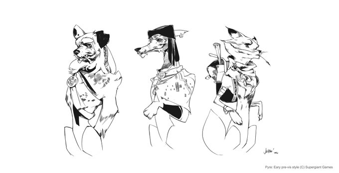 We already knew we wanted some doggos, quite early on :)! #Pyre 